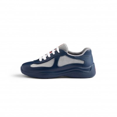PRADA AMERICA'S CUP SOFT RUBBER AND BIKE FABRIC SNEAKERS 3E6500